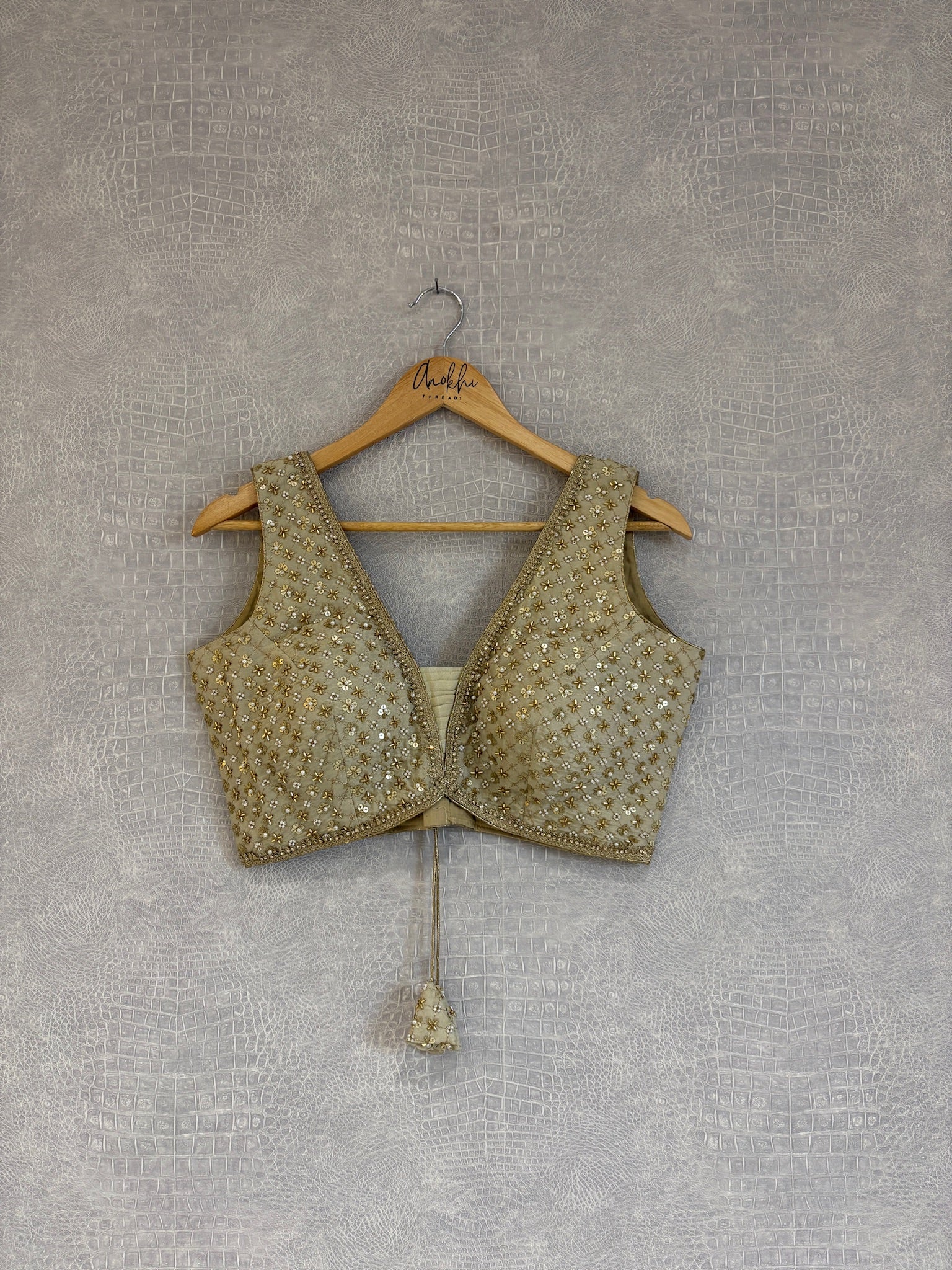 LUXE Collection Embroidered Blouse.