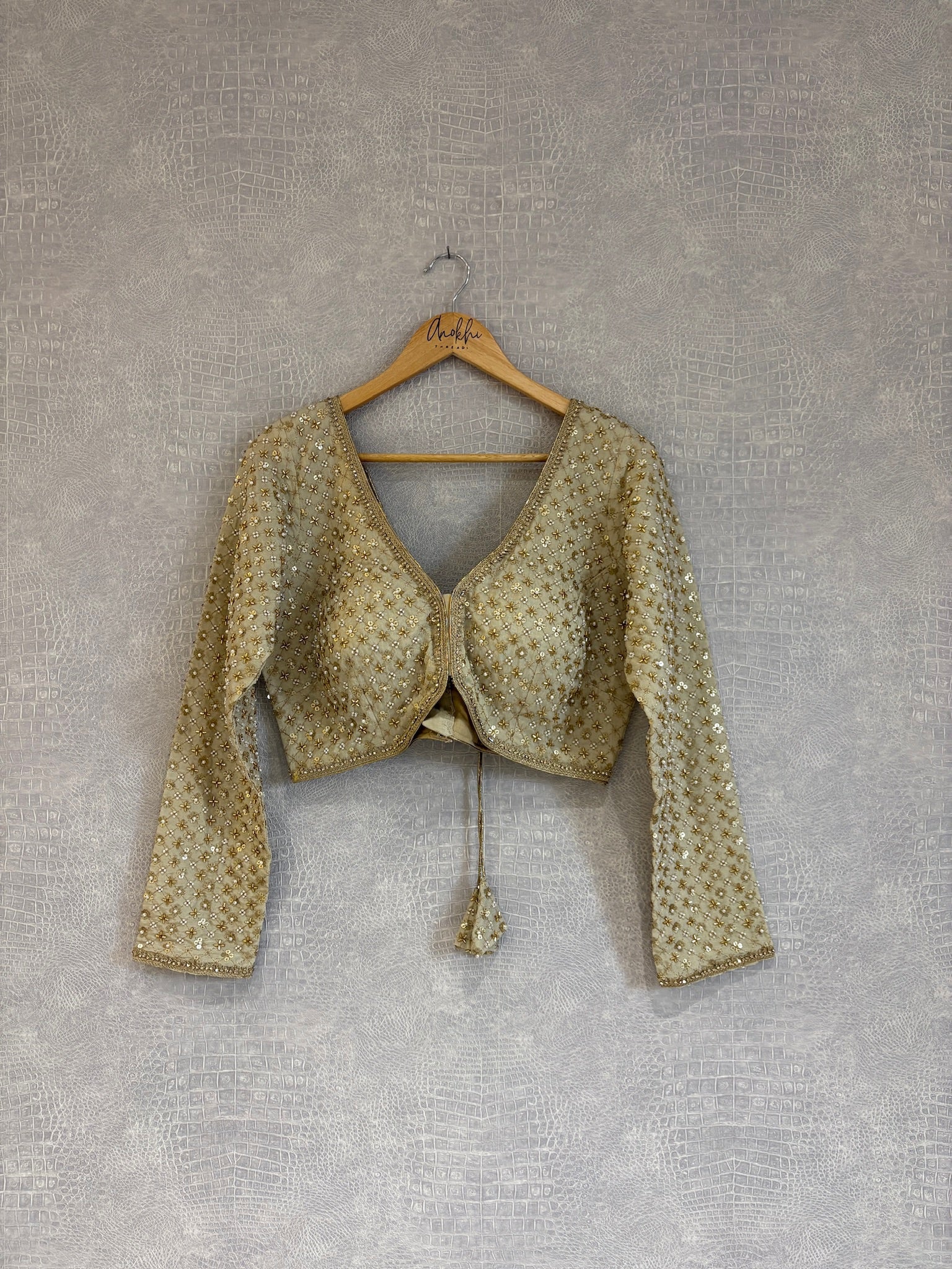 LUXE Collection Embroidered Blouse.