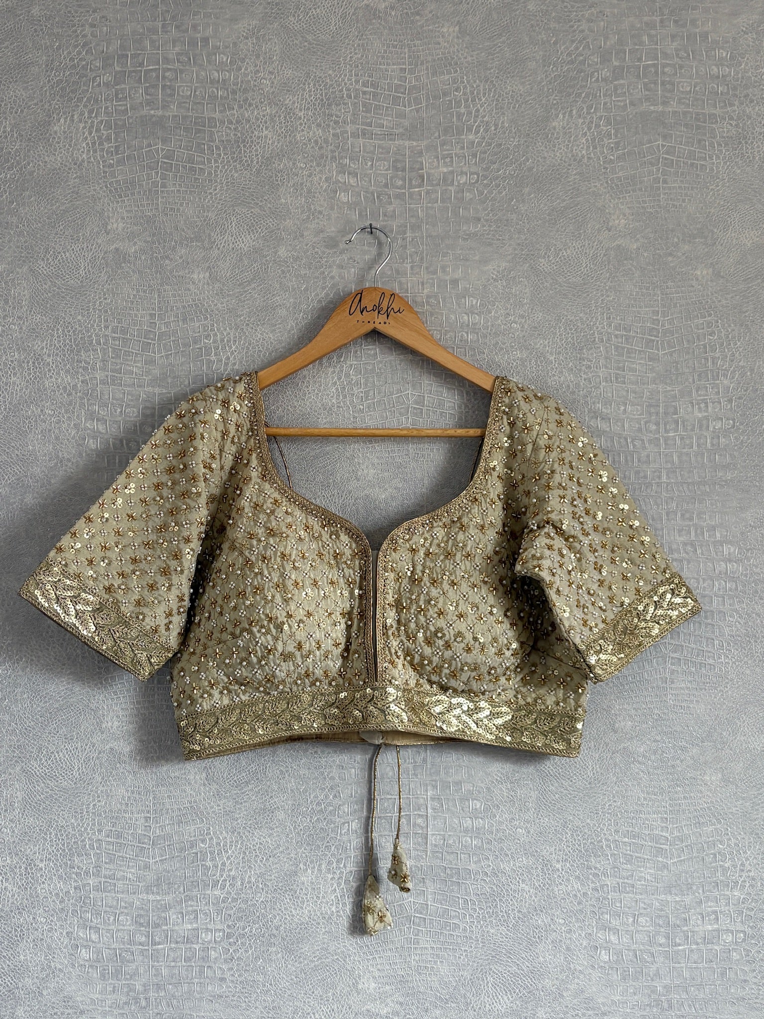 LUXE Collection Embroidered Blouse.