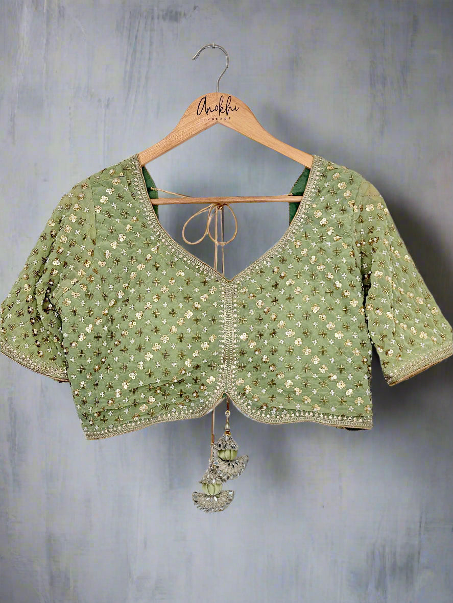 All Over Embroidered Blouse